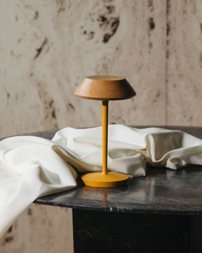 mini FIORE YELLOW - Rechargeable marble table lamp by Maami Home - view 3